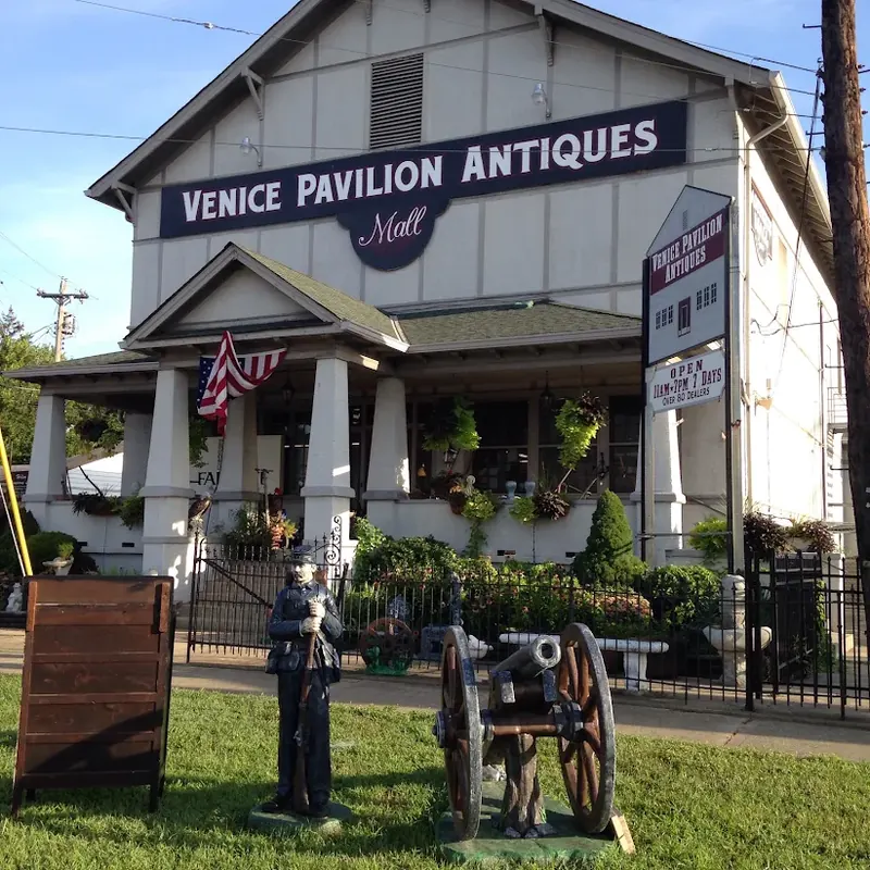 Venice Pavilion Antiques building in Ross Township